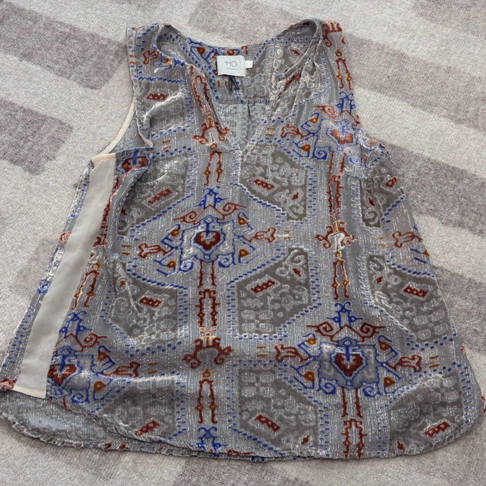 HD in Paris | Anthropologie Patterned Top